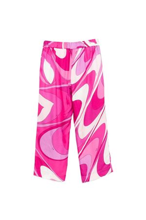 Pantaloni in tessuto a fantasia marmorizzata EMILIO PUCCI KIDS | PY6A00K0284570BC